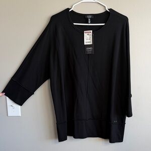 Jones New York Black Sweatshirt for Women